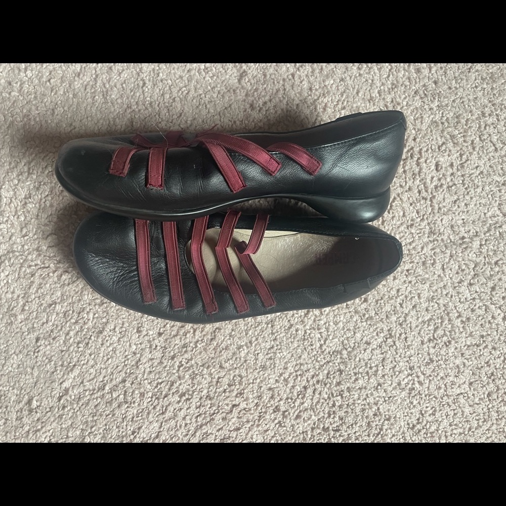 Camper Ballerina Flats with Straps